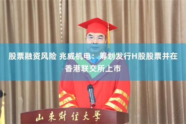 股票融资风险 兆威机电：筹划发行H股股票并在香港联交所上市